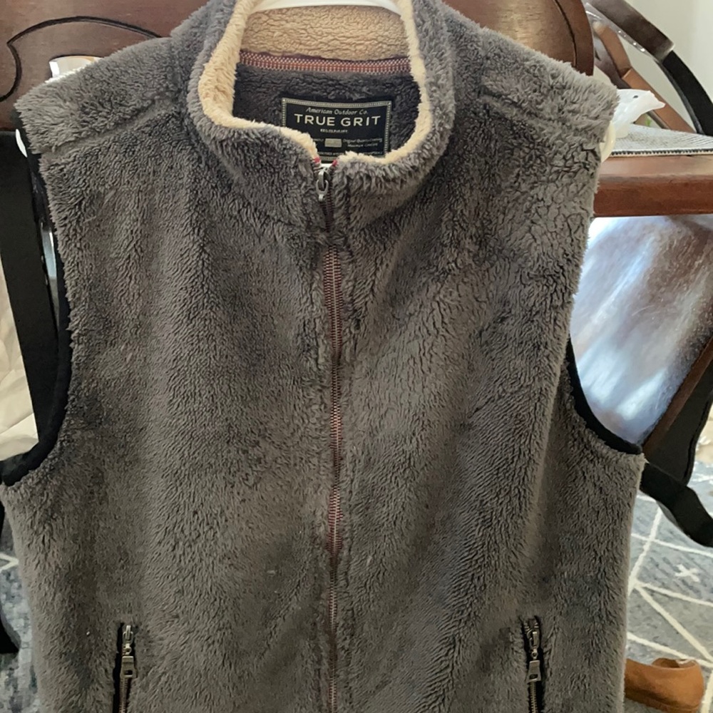 True grit plush vest